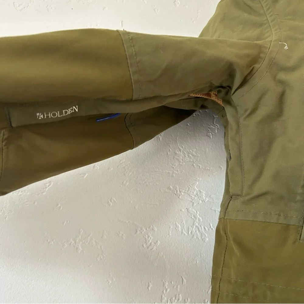 HOLDEN Womens Shelter Jacket Hooded Parka Ski Snowboard Jacket Olive Size XS